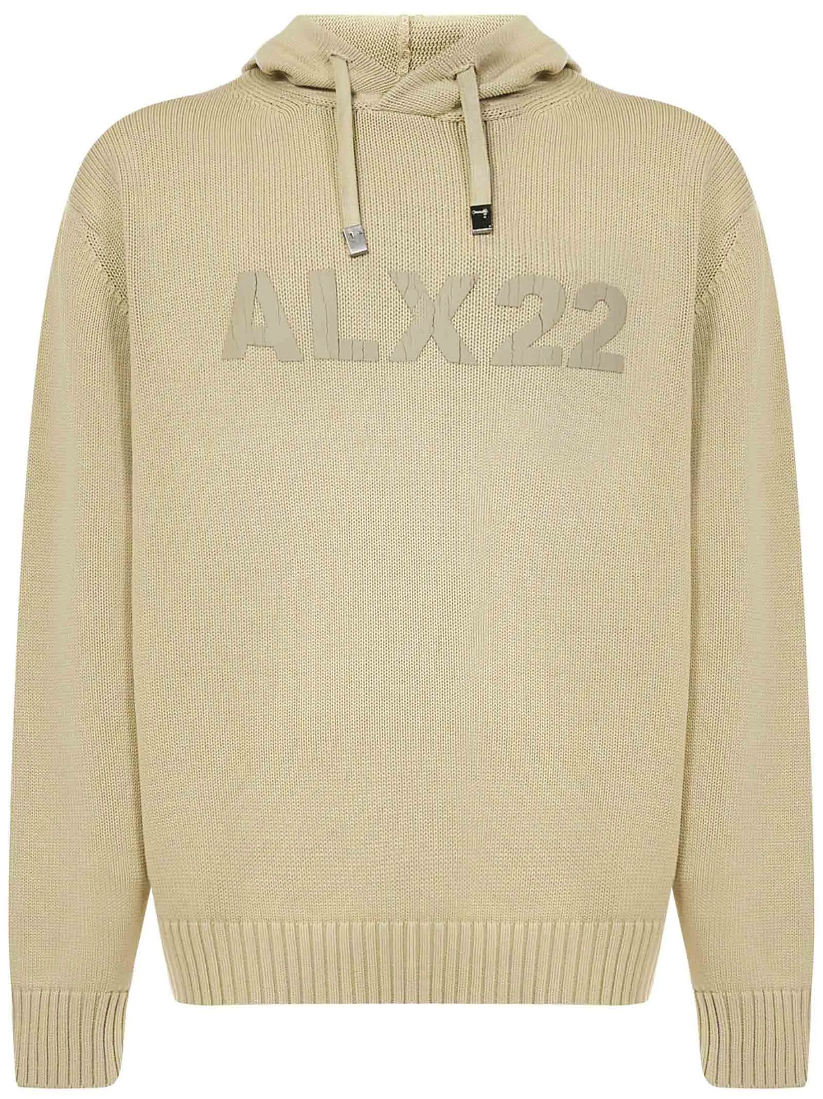 1017 ALYX 9SM Logo Printed Drawstring Knitted Hoodie
