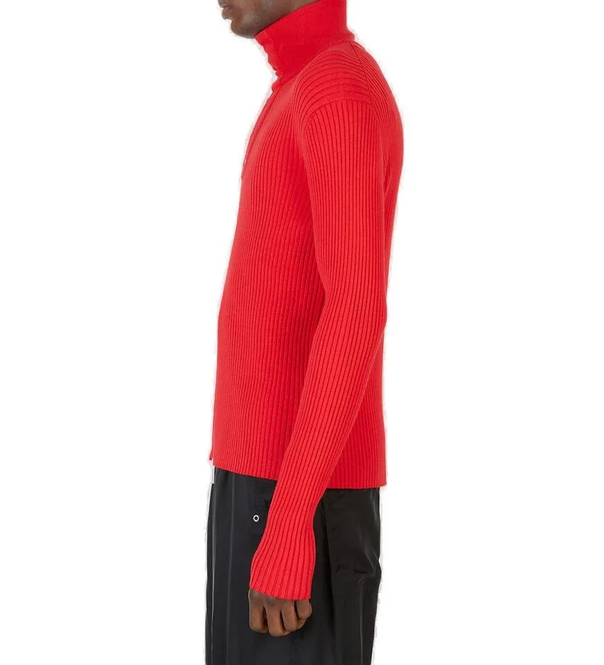 1017 ALYX 9SM Zip-Up Ribbed Knit Sweater