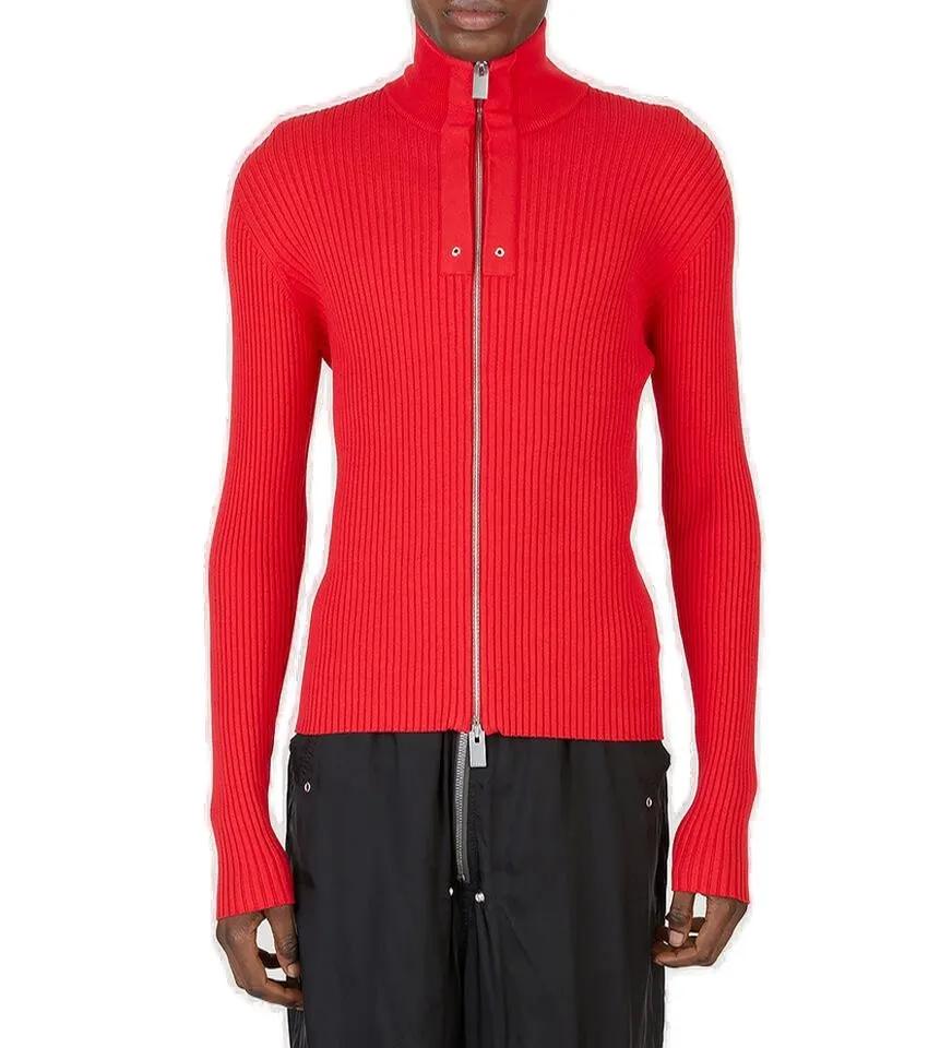 1017 ALYX 9SM Zip-Up Ribbed Knit Sweater