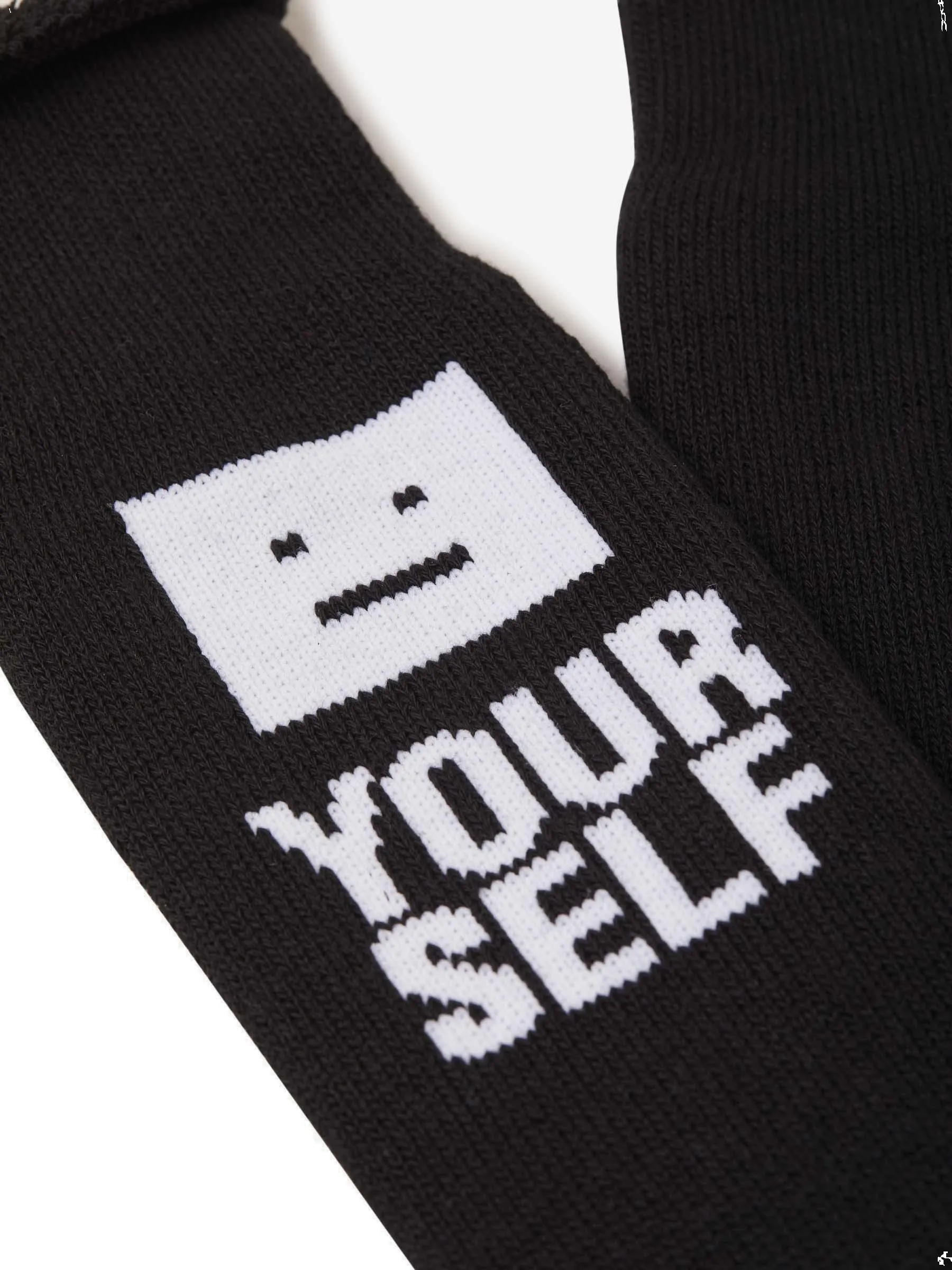 Acne Studios Logo Graphic Printed Socks