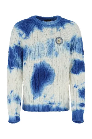 Alanui Tie-Dye Effect Cable Knitted Jumper