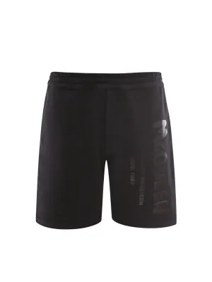 Alexander McQueen Graffiti Logo Printed Shorts