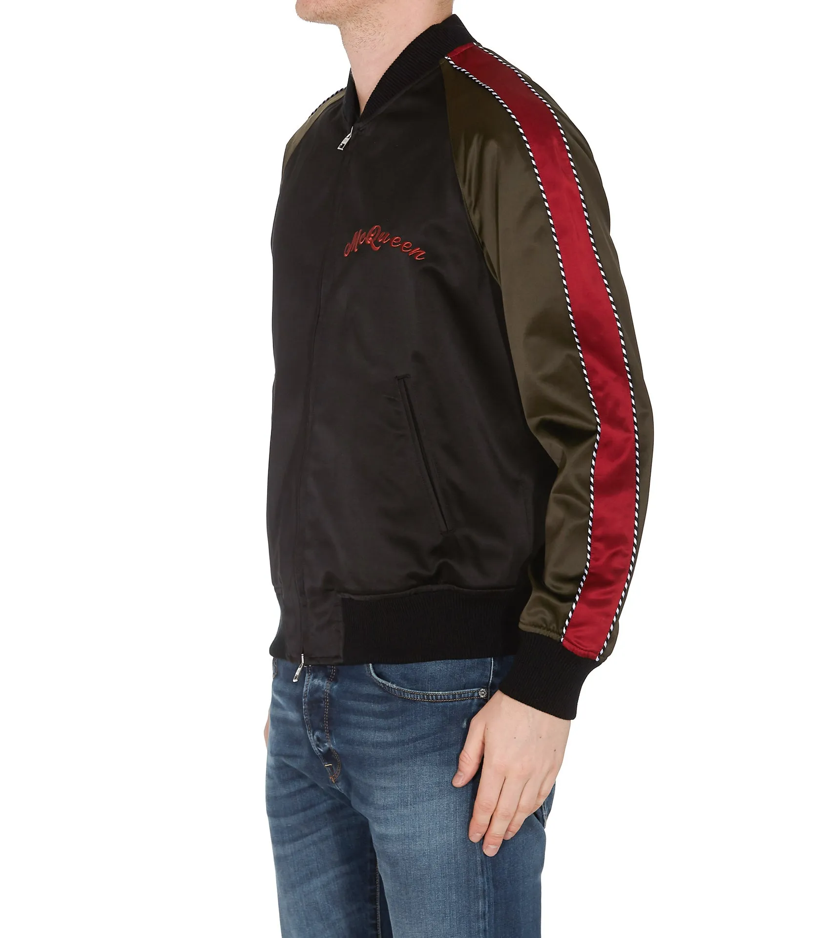 Alexander McQueen Logo Bomber Jacket