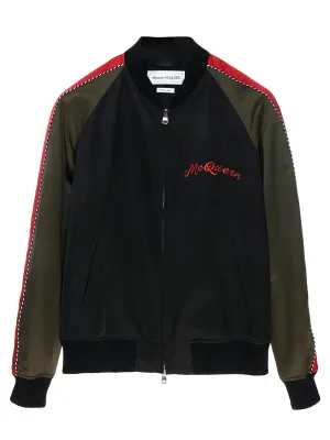 Alexander McQueen Logo Bomber Jacket