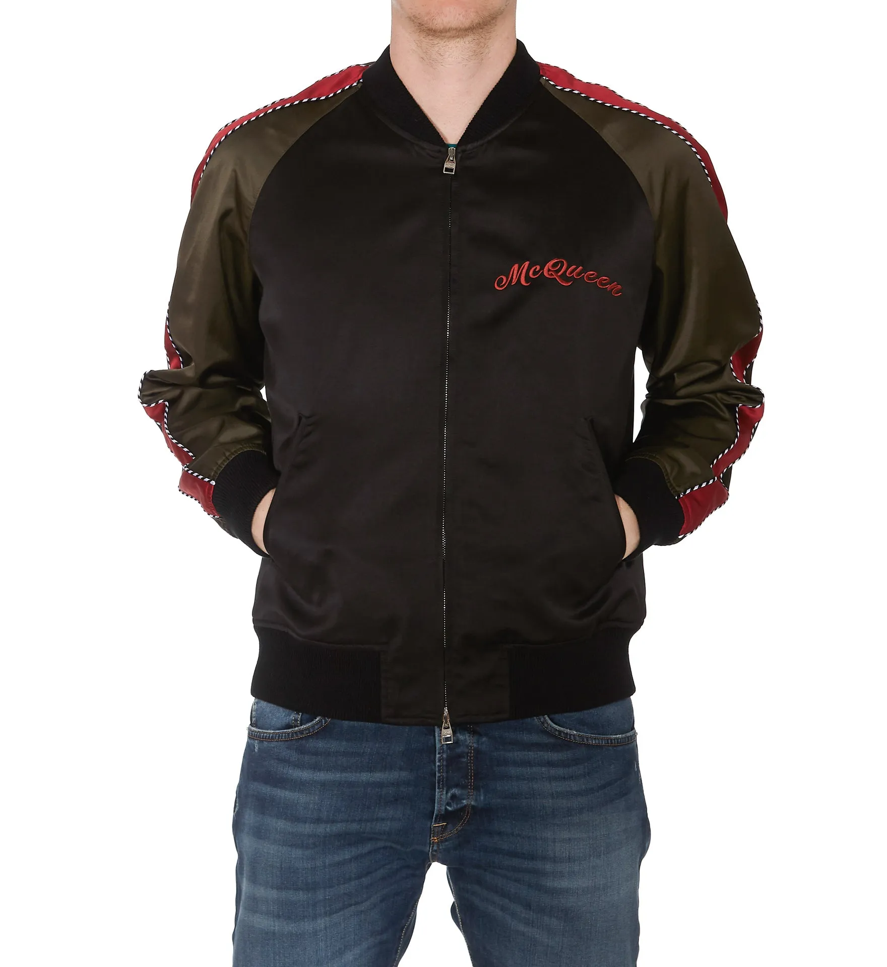 Alexander McQueen Logo Bomber Jacket