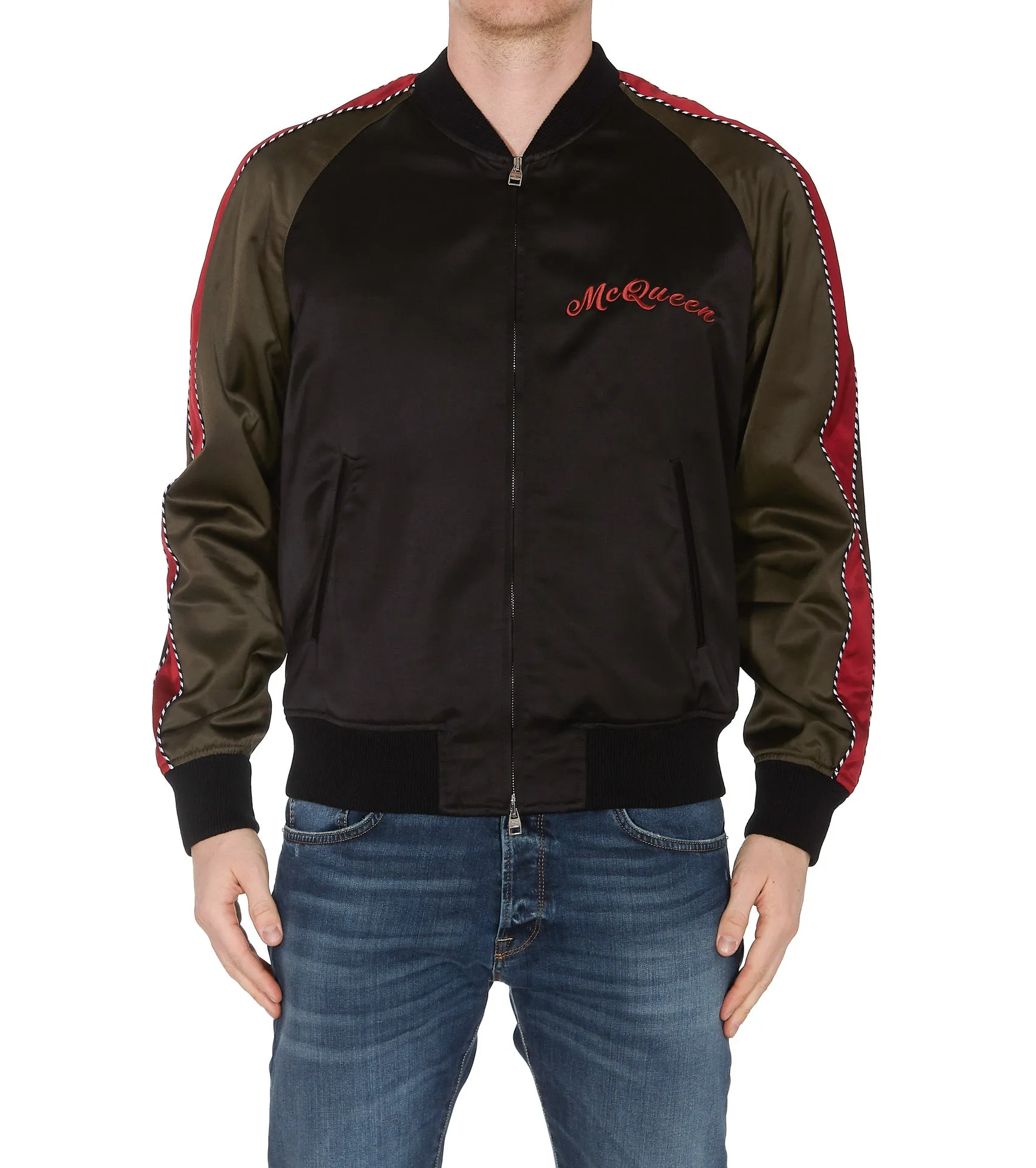 Alexander McQueen Logo Bomber Jacket