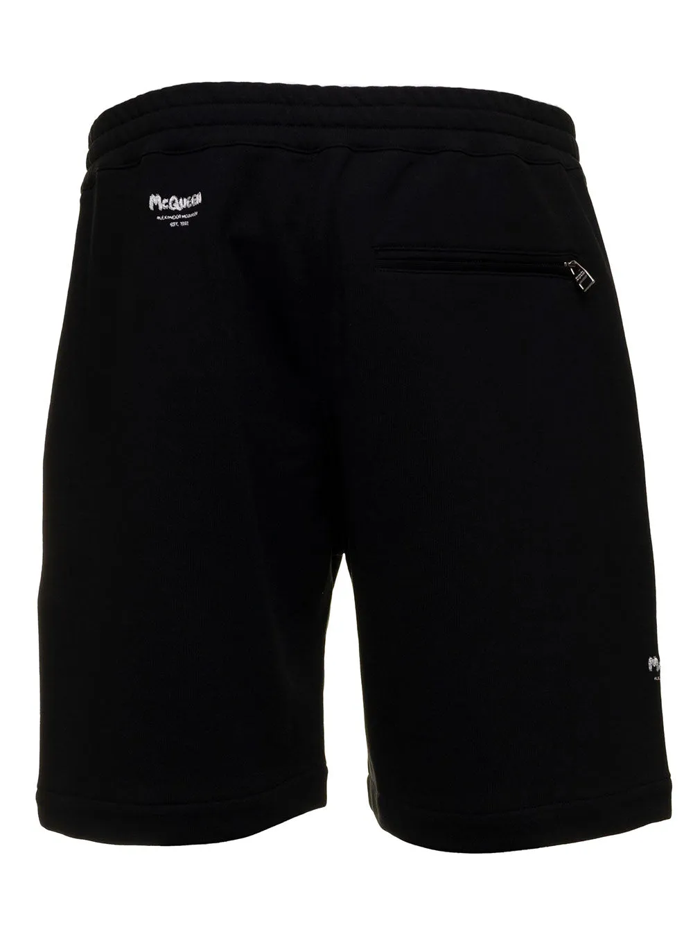 Alexander McQueen Logo Embroidered Elasticated Waist Track Shorts