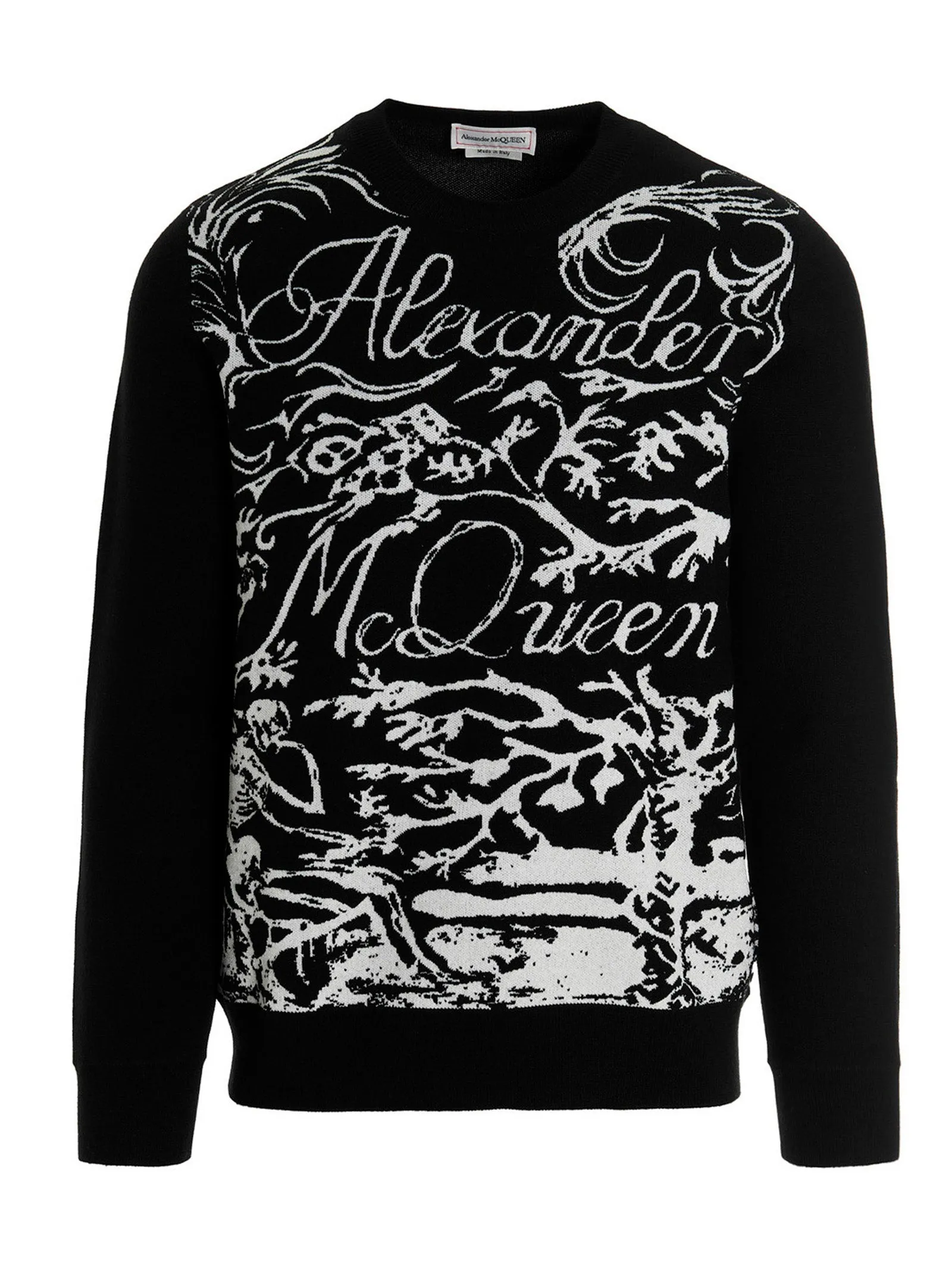 Alexander McQueen Logo Intarsia Knitted Jumper