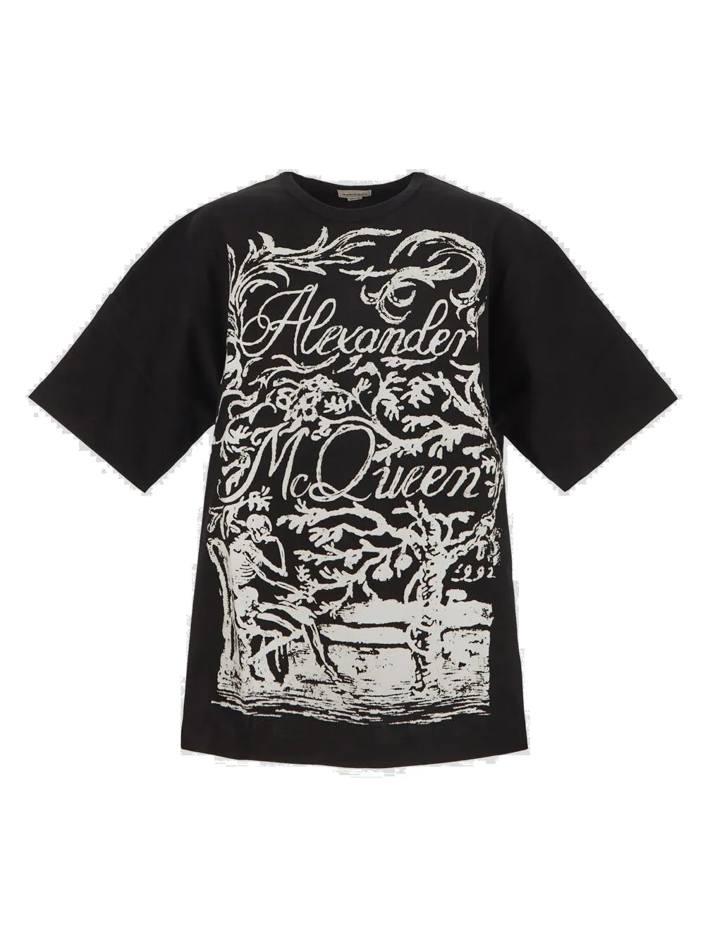 Alexander McQueen Logo Printed Crewneck T-Shirt
