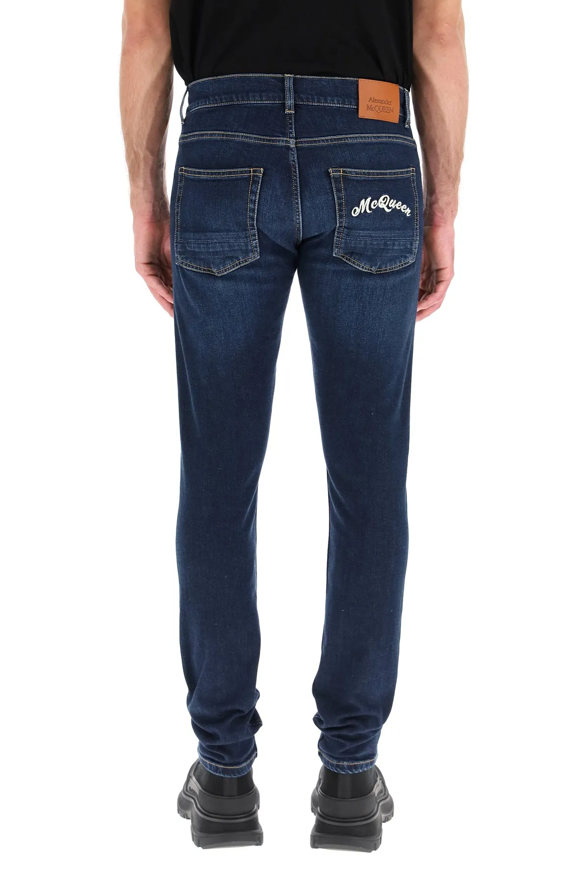 Alexander McQueen Logo Skinny Jeans