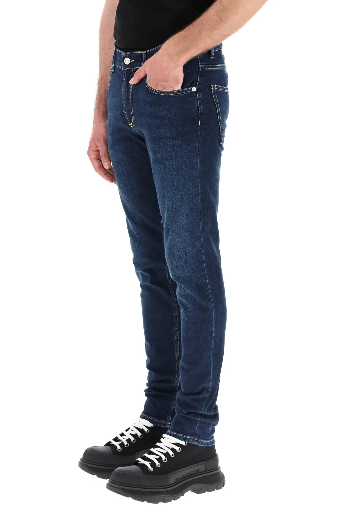 Alexander McQueen Logo Skinny Jeans