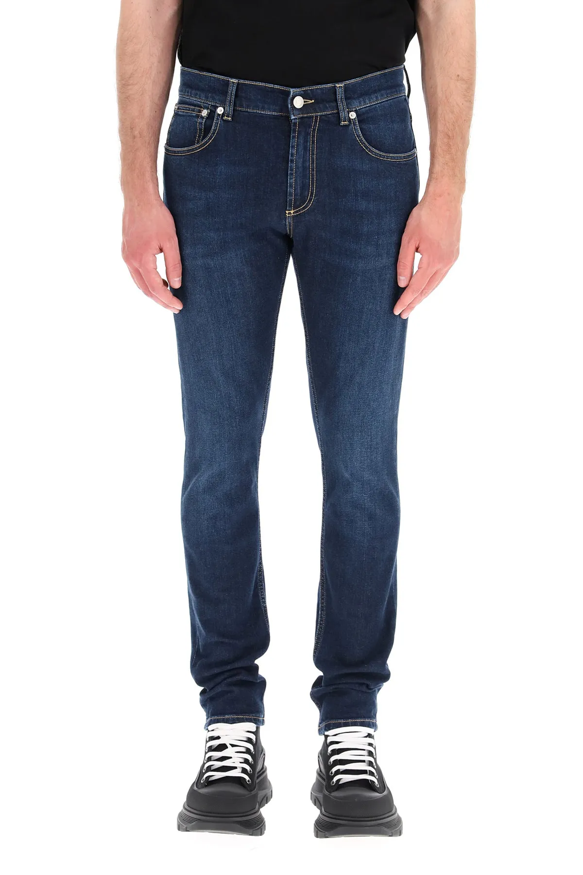 Alexander McQueen Logo Skinny Jeans