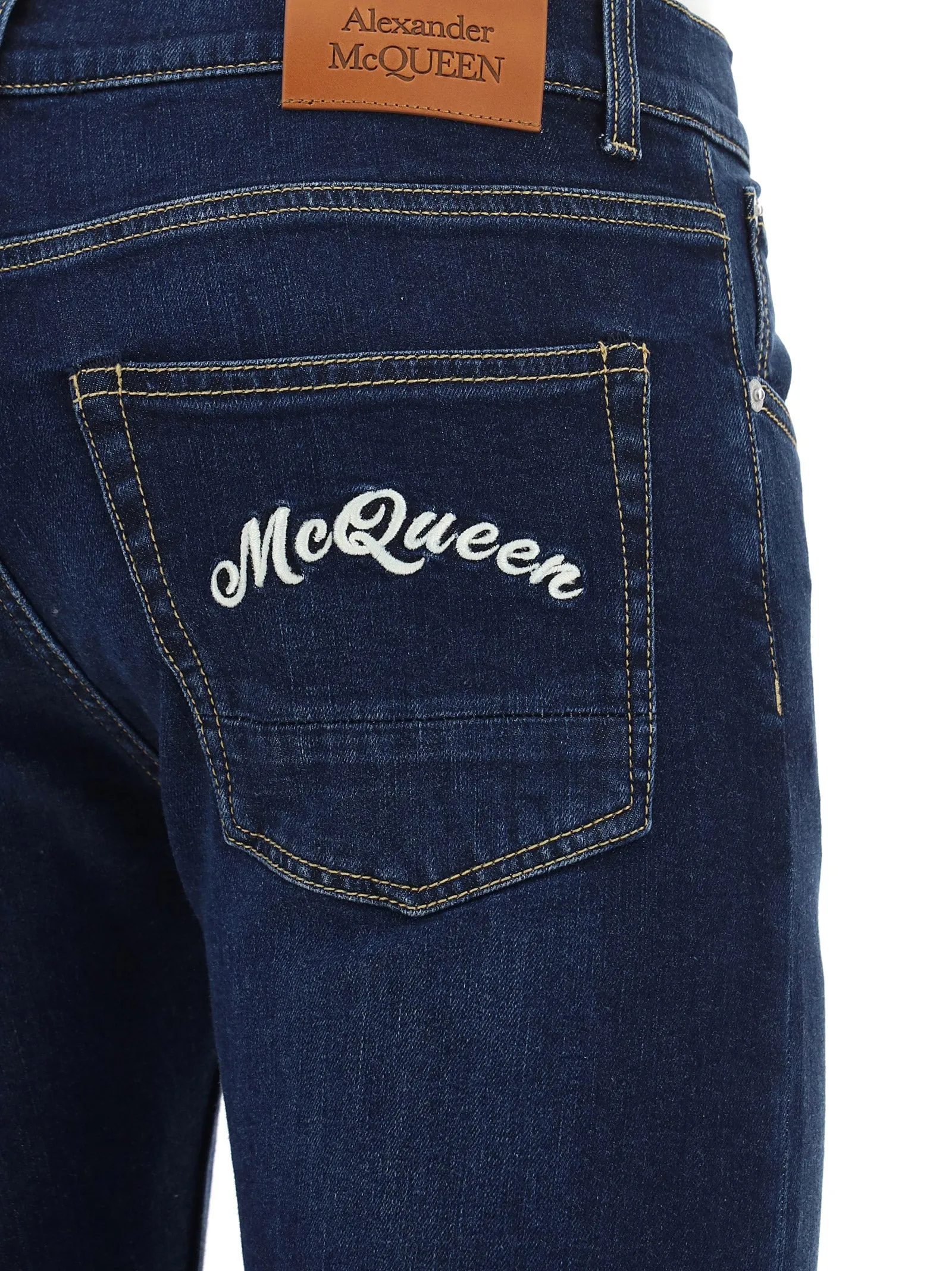 Alexander McQueen Logo Skinny Jeans