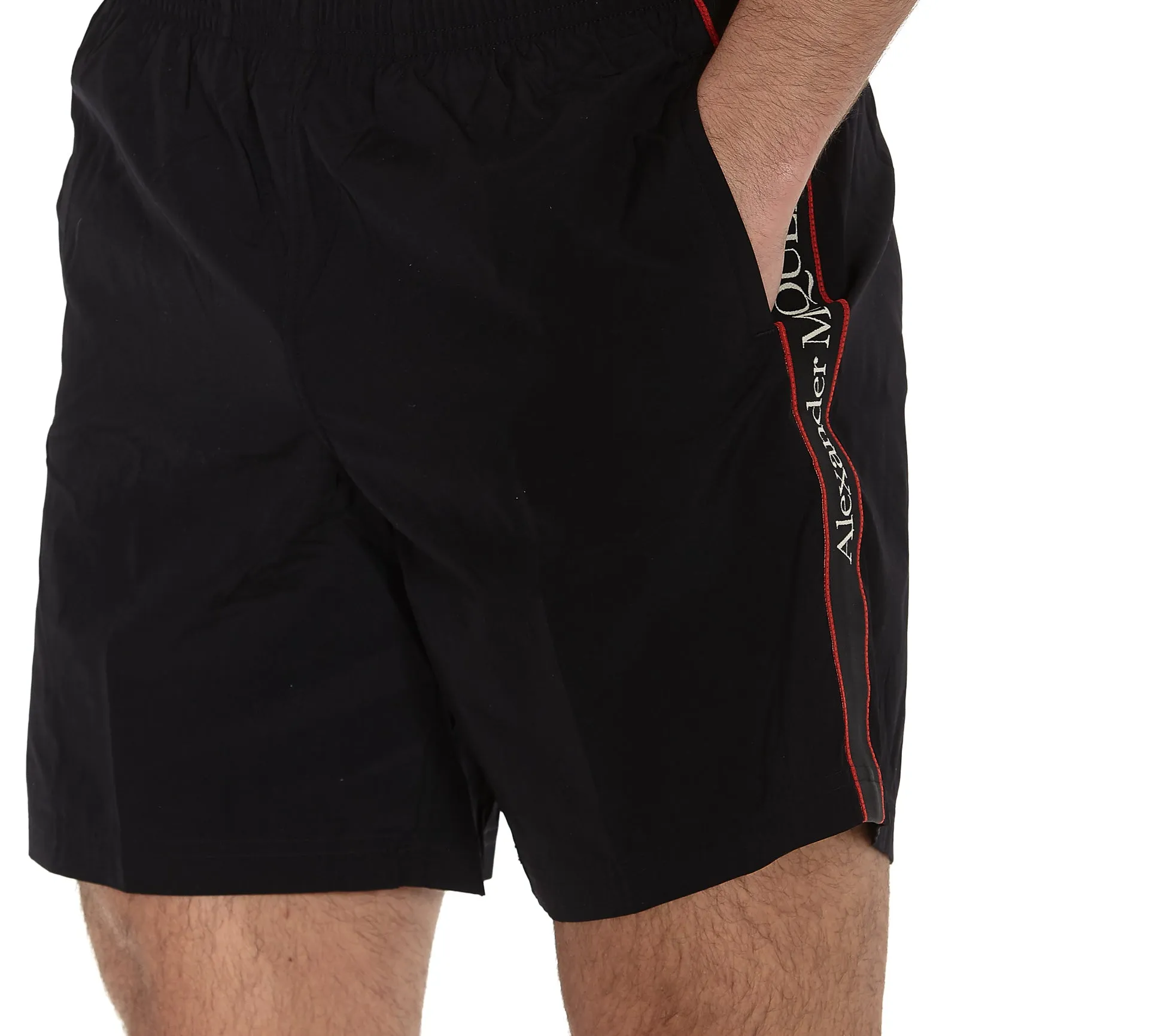 Alexander McQueen Logo Tape Swim Shorts