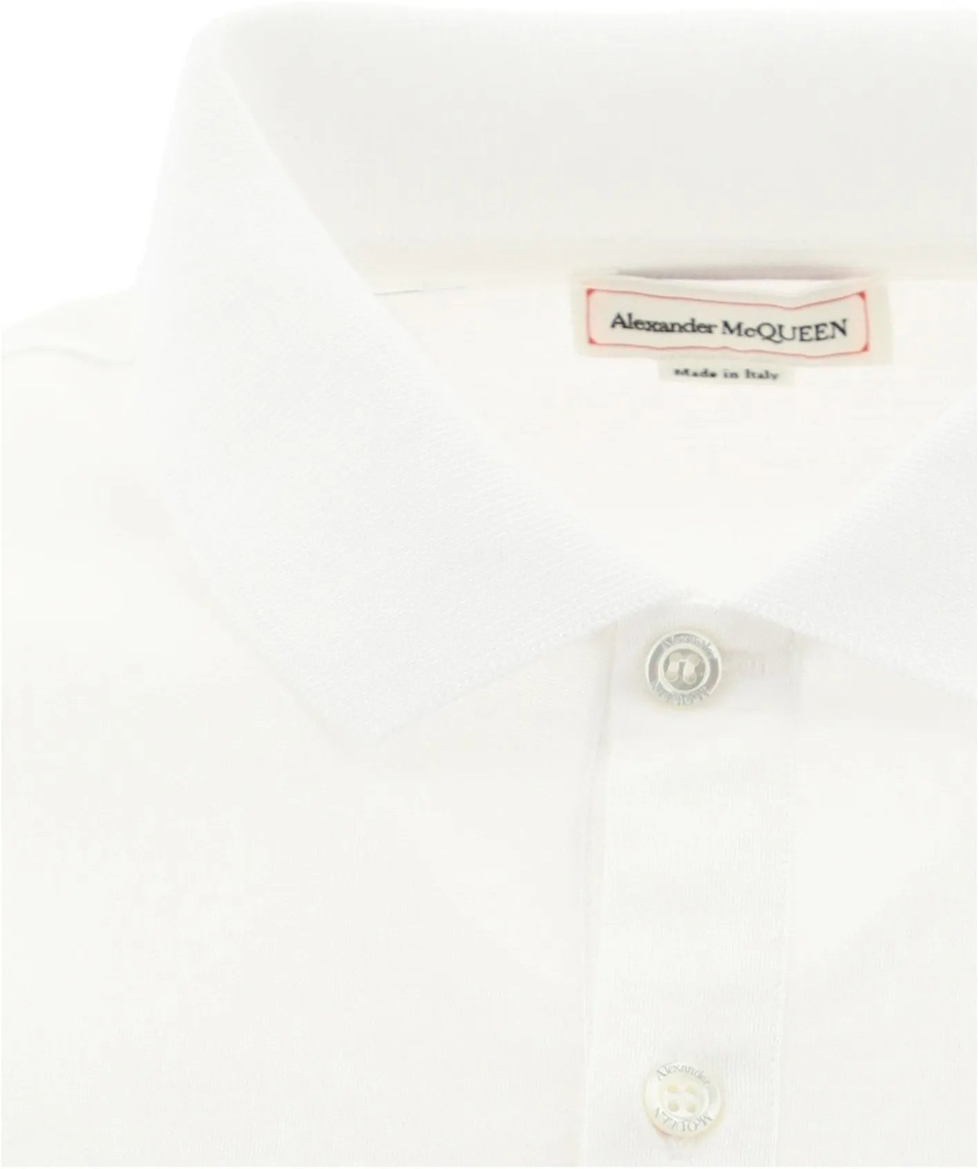 Alexander McQueen Skull Embellished Polo Shirt