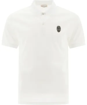 Alexander McQueen Skull Embellished Polo Shirt