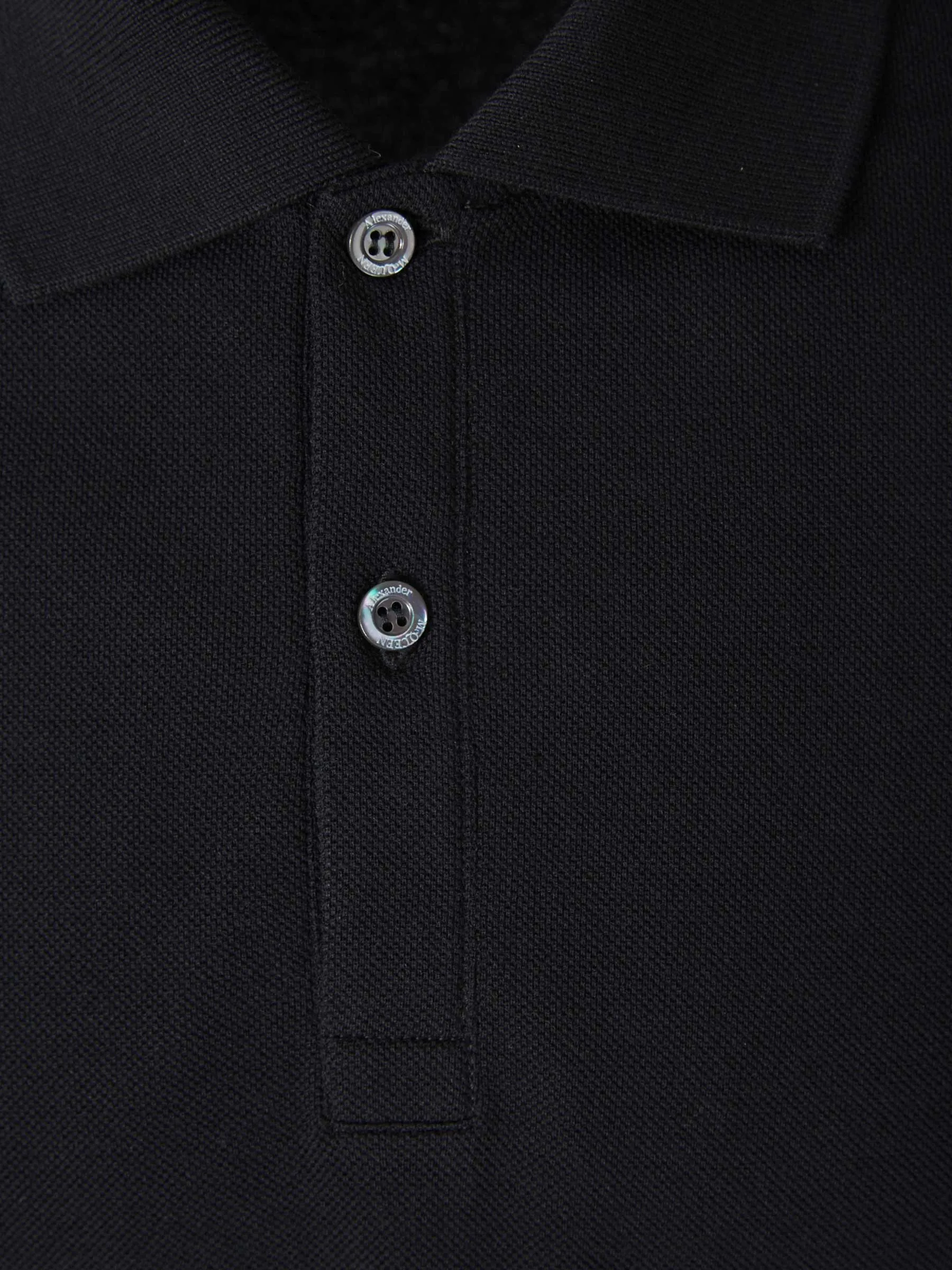 Alexander McQueen Skull Patch Polo Shirt