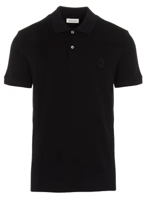 Alexander McQueen Skull Patch Polo Shirt