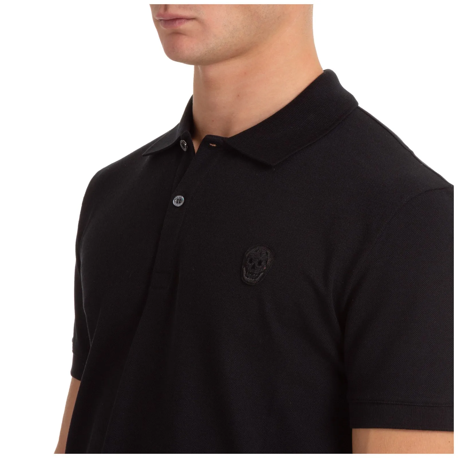 Alexander McQueen Skull Patch Polo Shirt