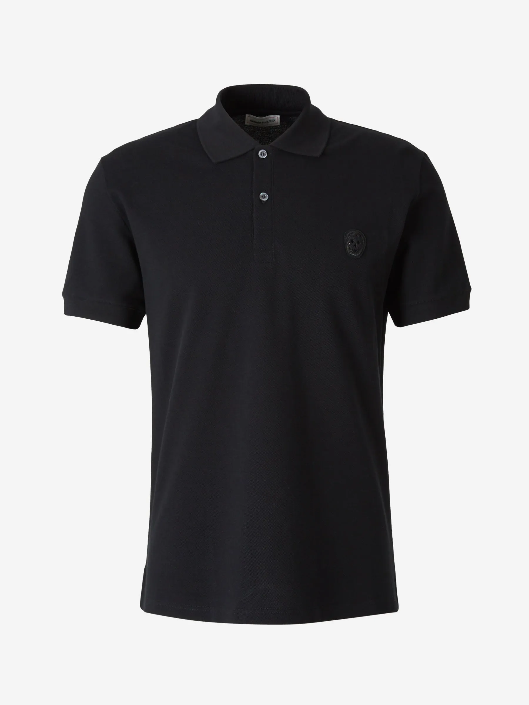 Alexander McQueen Skull Patch Polo Shirt