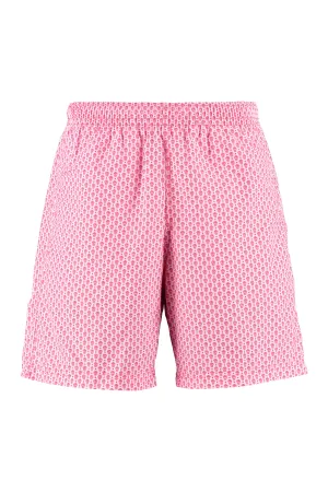 Alexander McQueen Spotted Skull Print Swim Shorts