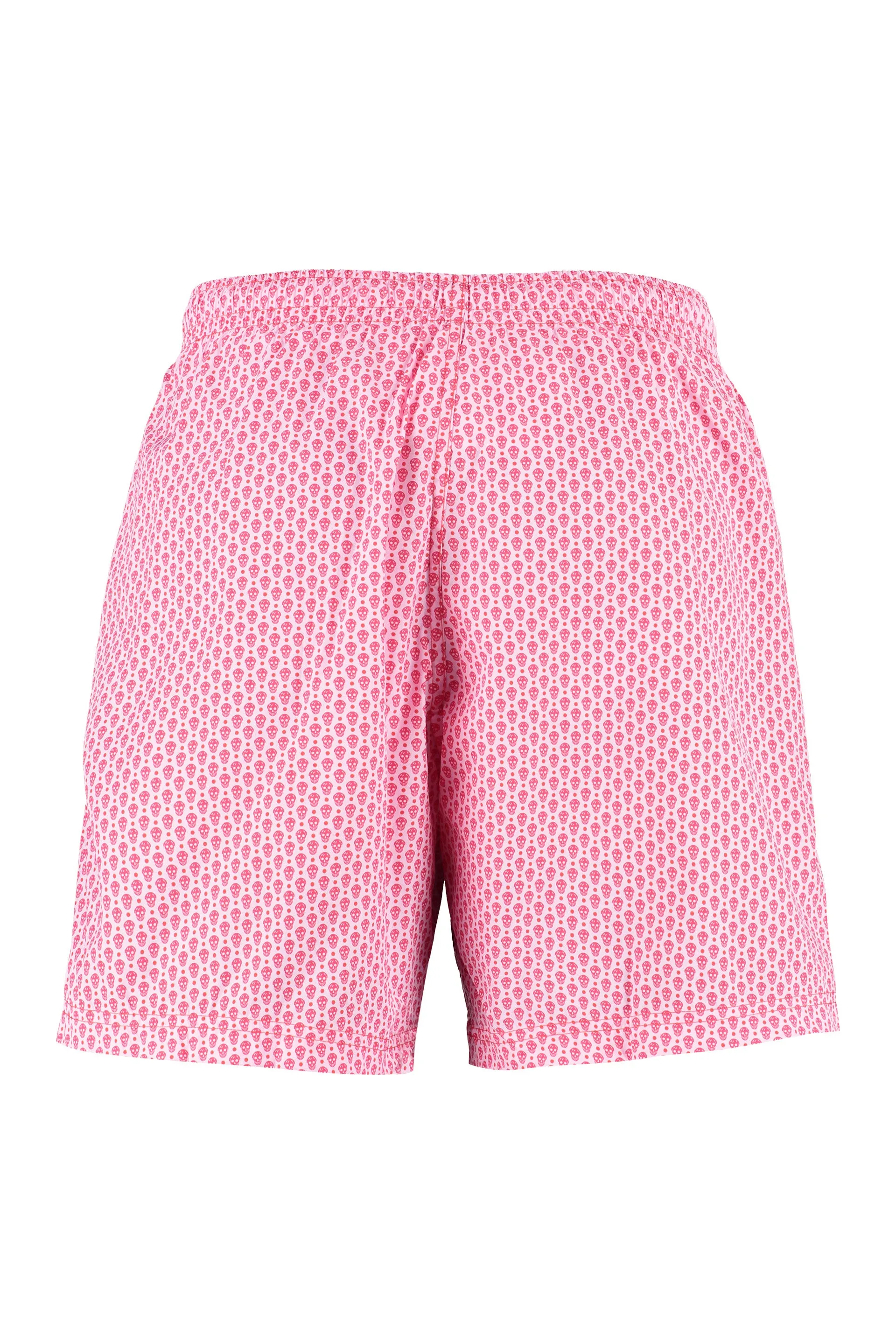 Alexander McQueen Spotted Skull Print Swim Shorts