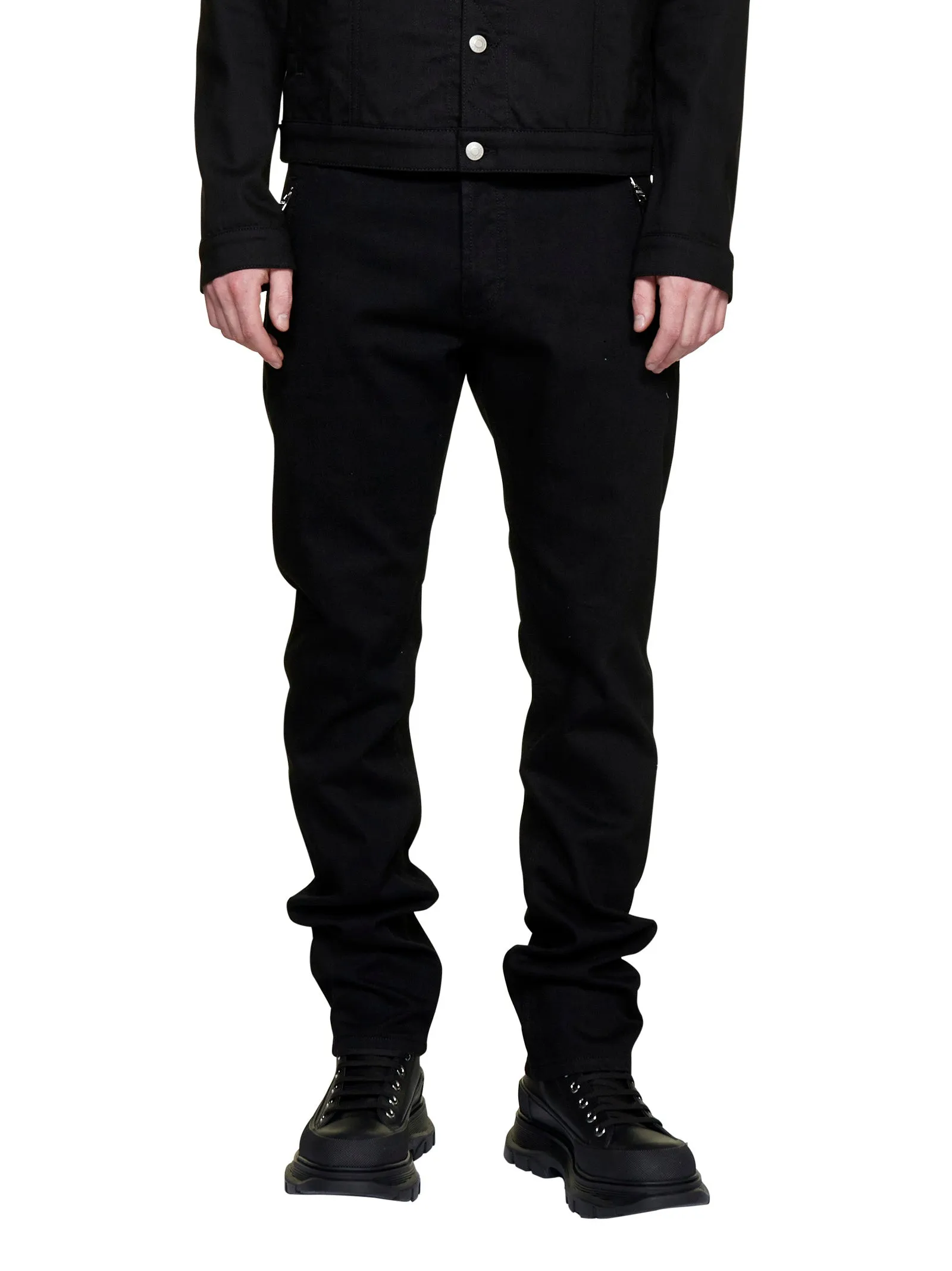 Alexander McQueen Zipped Pocket Skinny Jeans