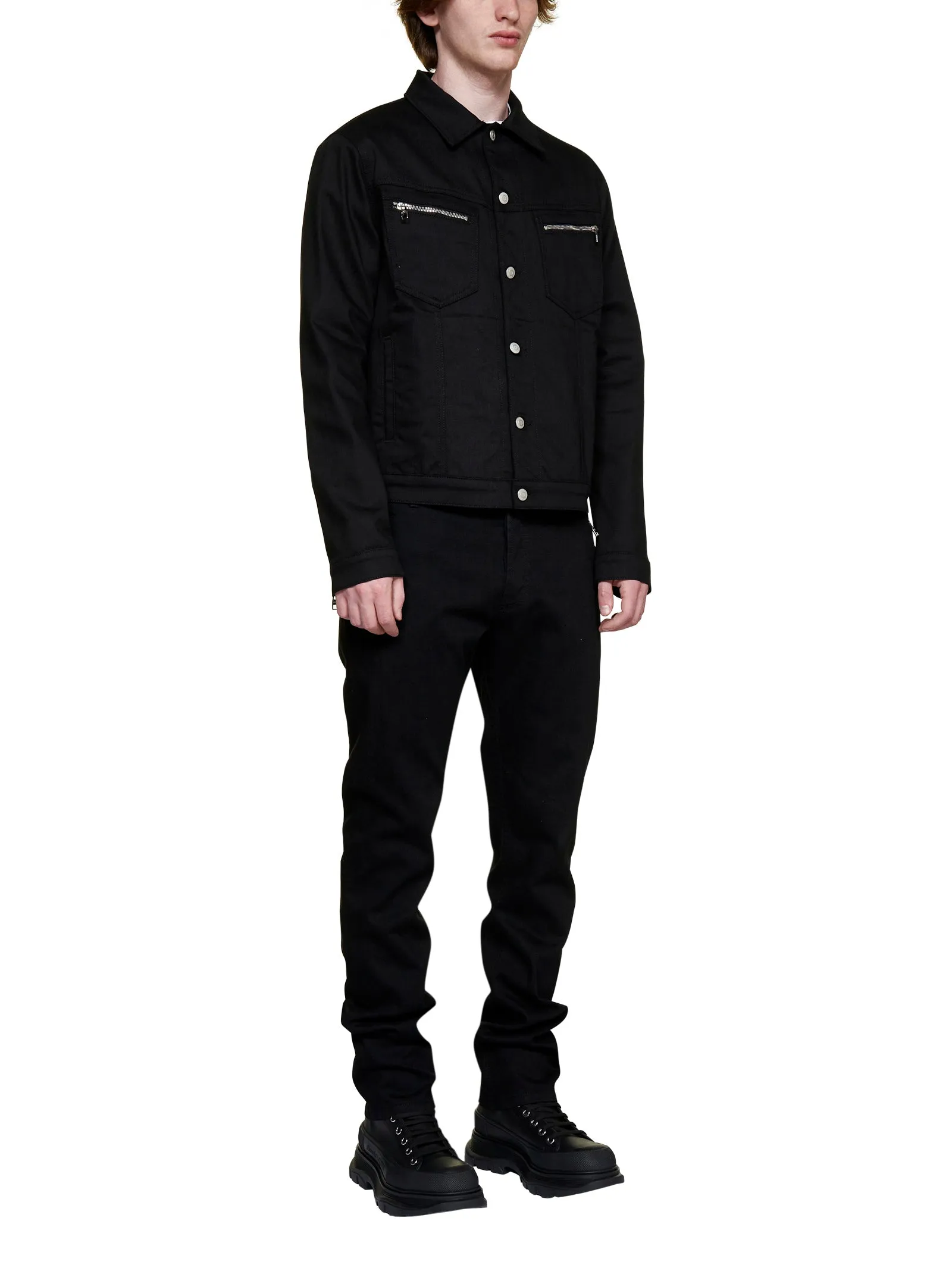 Alexander McQueen Zipped Pocket Skinny Jeans