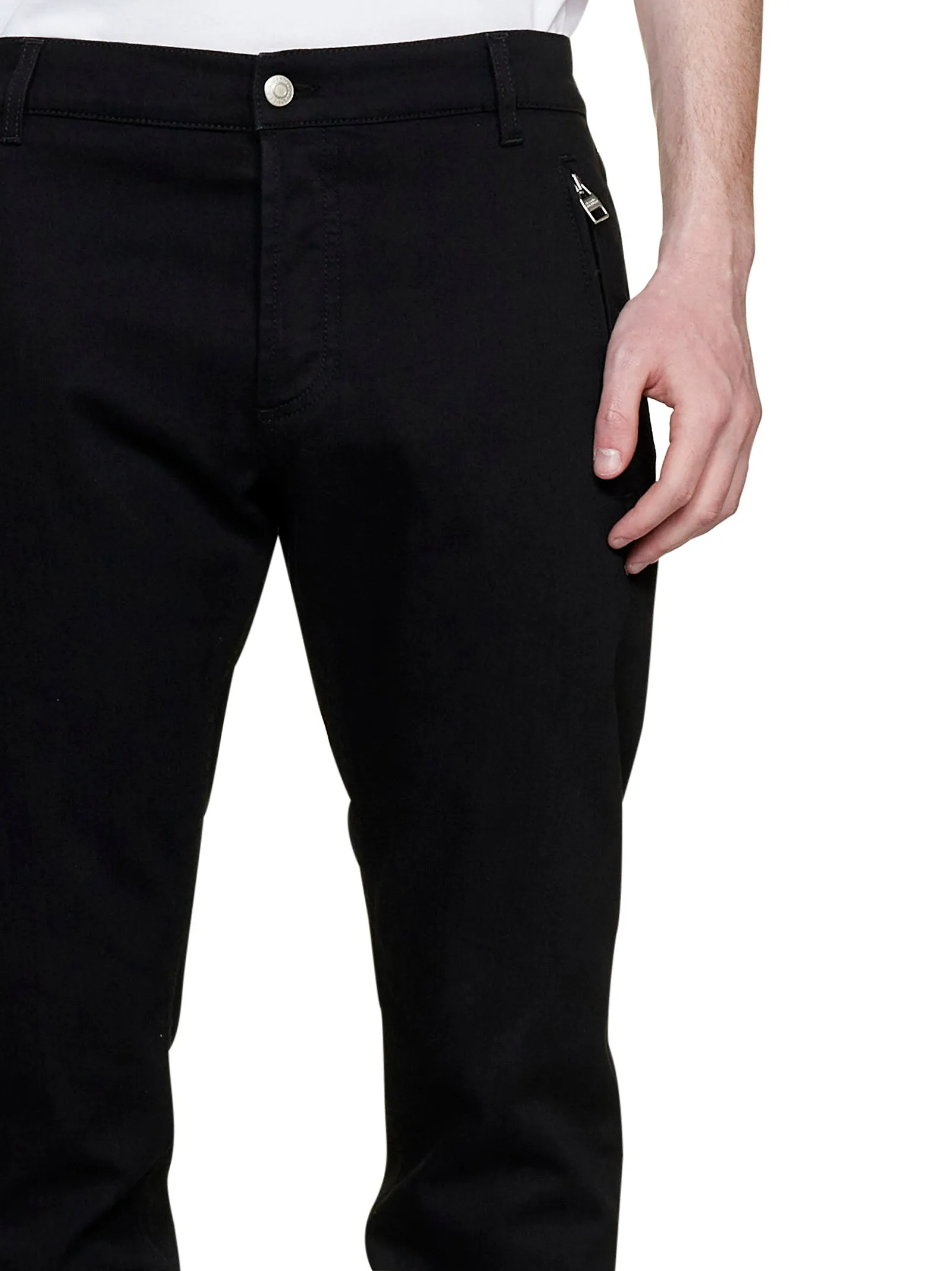 Alexander McQueen Zipped Pocket Skinny Jeans