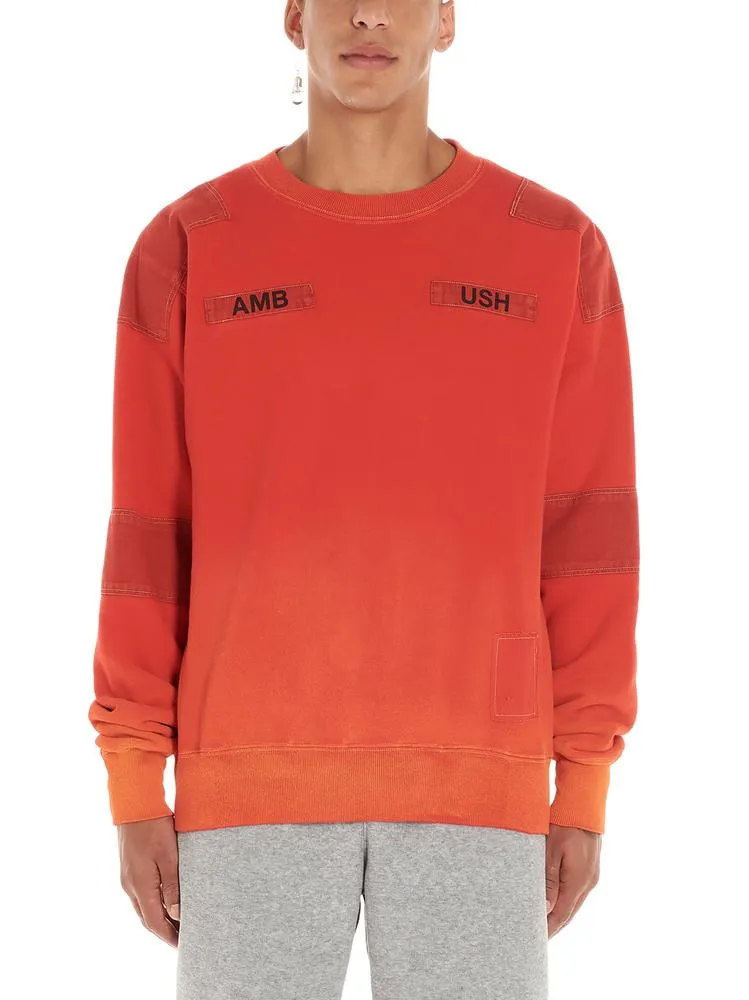 Ambush Logo Bleached Patchwork Sweater