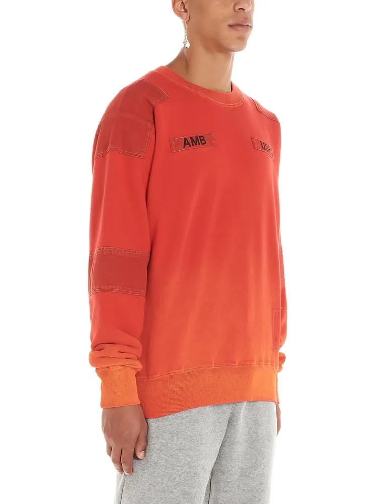 Ambush Logo Bleached Patchwork Sweater