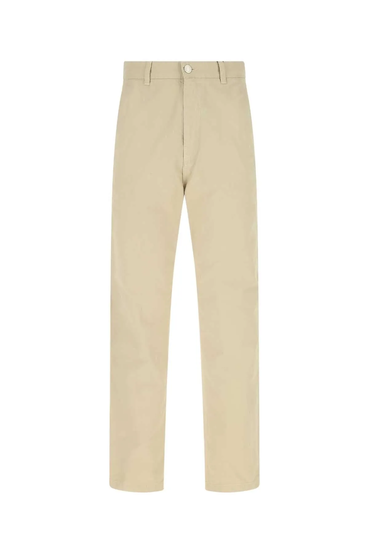 AMI Contrast-Stitch Straight-Leg Pants
