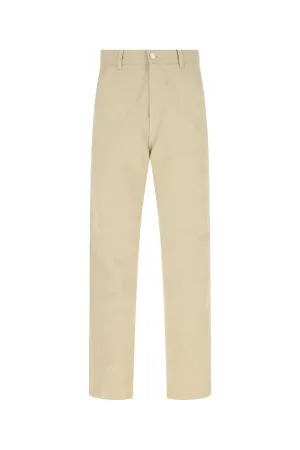 AMI Contrast-Stitch Straight-Leg Pants