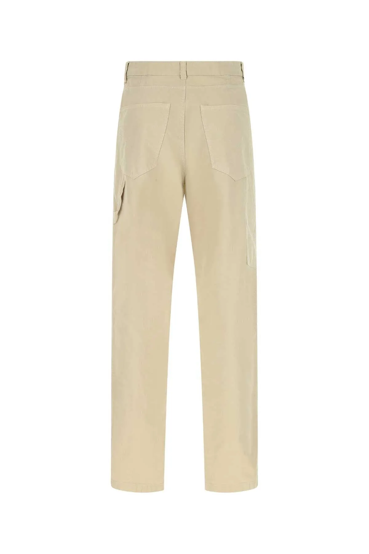 AMI Contrast-Stitch Straight-Leg Pants