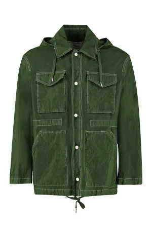 AMI Pocket Patch Hooded Jacket