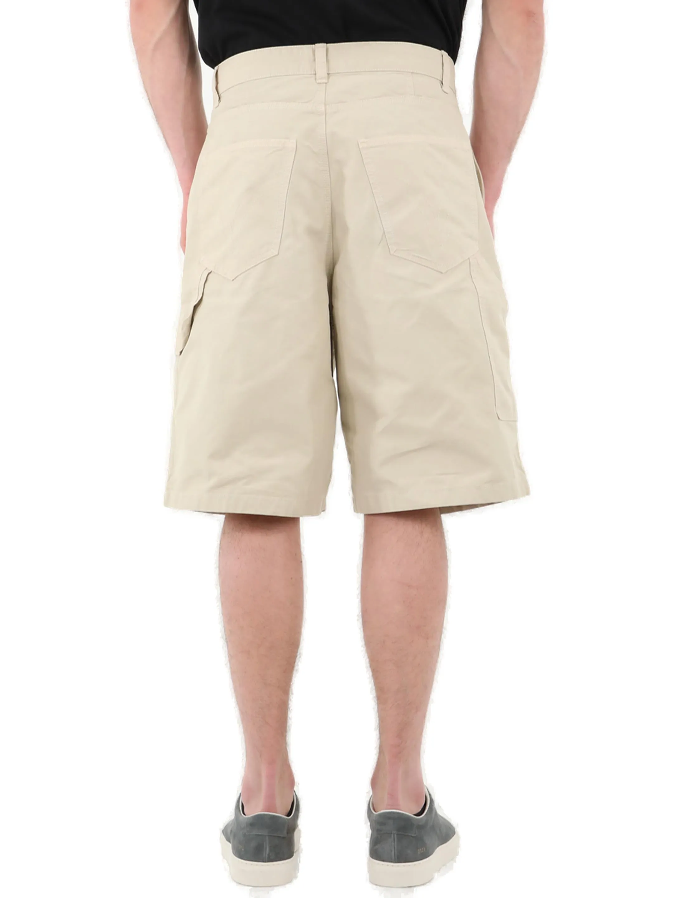 AMI Wide Leg Knee-Length Shorts