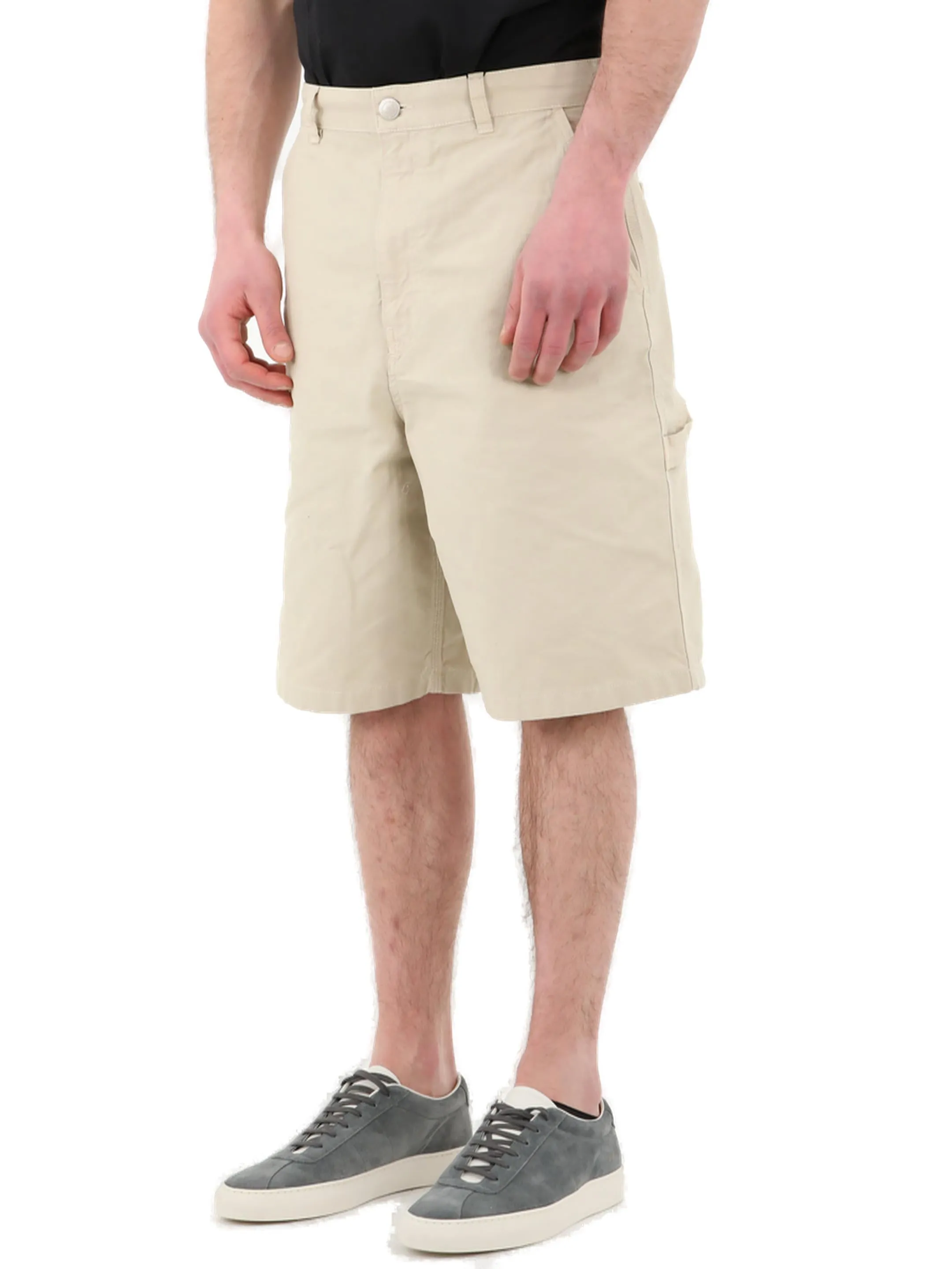 AMI Wide Leg Knee-Length Shorts