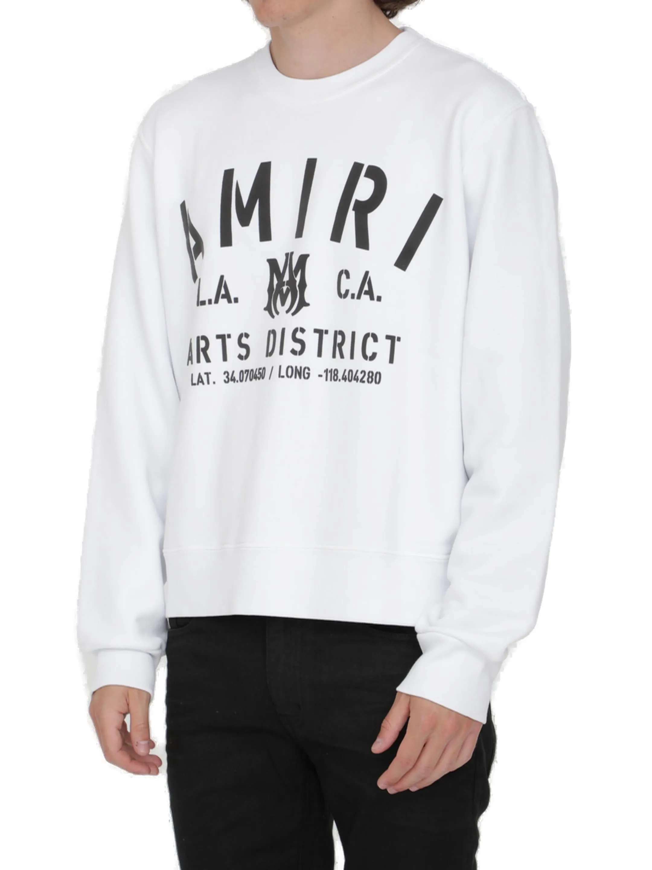 Amiri Logo Printed Crewneck Sweater
