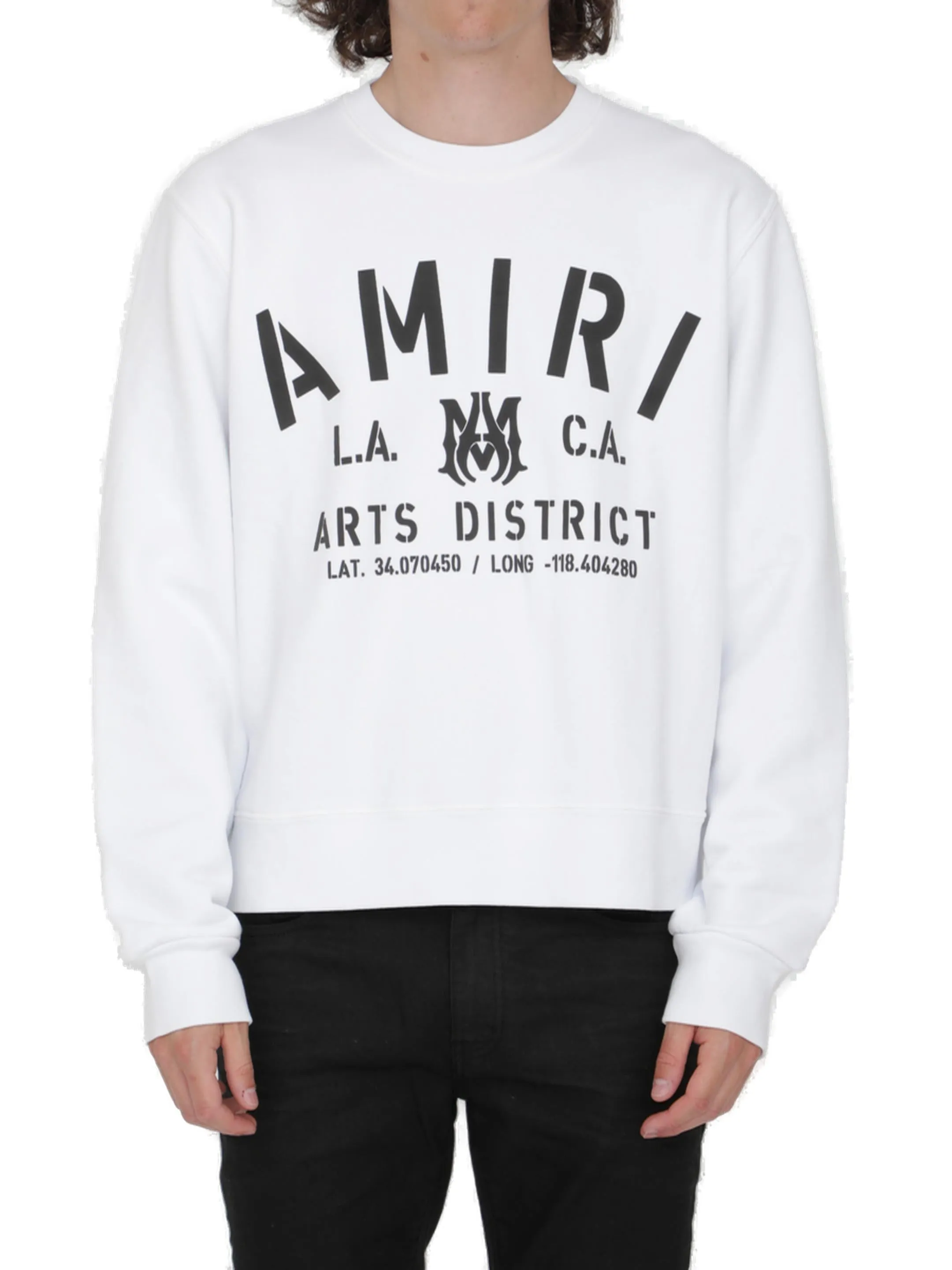 Amiri Logo Printed Crewneck Sweater