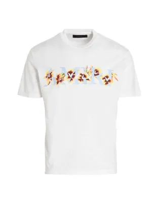 Amiri Logo Printed Crewneck T-Shirt