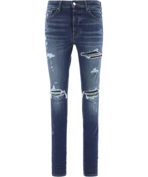 Amiri Mx-1 Distressed Tapered-Leg Jeans