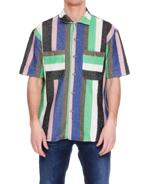 Andersson Bell Striped Short Sleeved Knitted Shirt