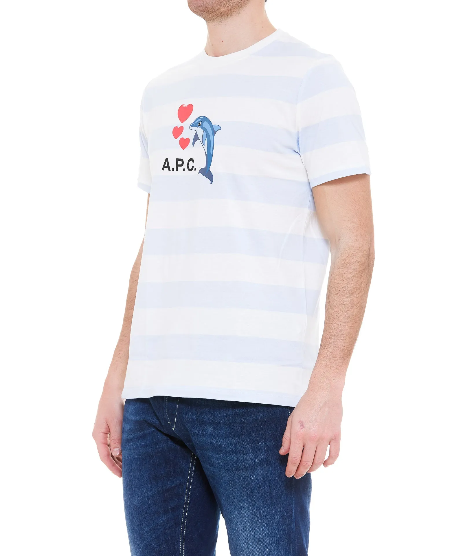 A.P.C. Logo Printed Crewneck T-Shirt