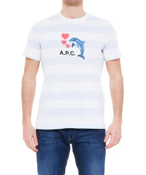 A.P.C. Logo Printed Crewneck T-Shirt