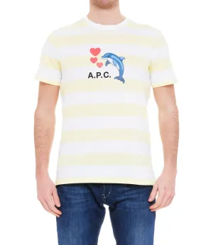 A.P.C. Logo Printed Crewneck T-Shirt
