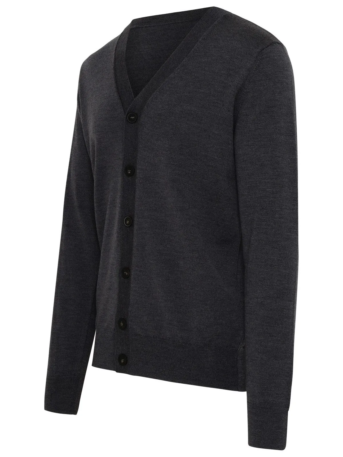A.P.C. Logo Tag V-Neck Knitted Cardigan