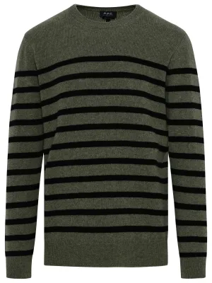 A.P.C. Travis Striped Crewneck Sweater