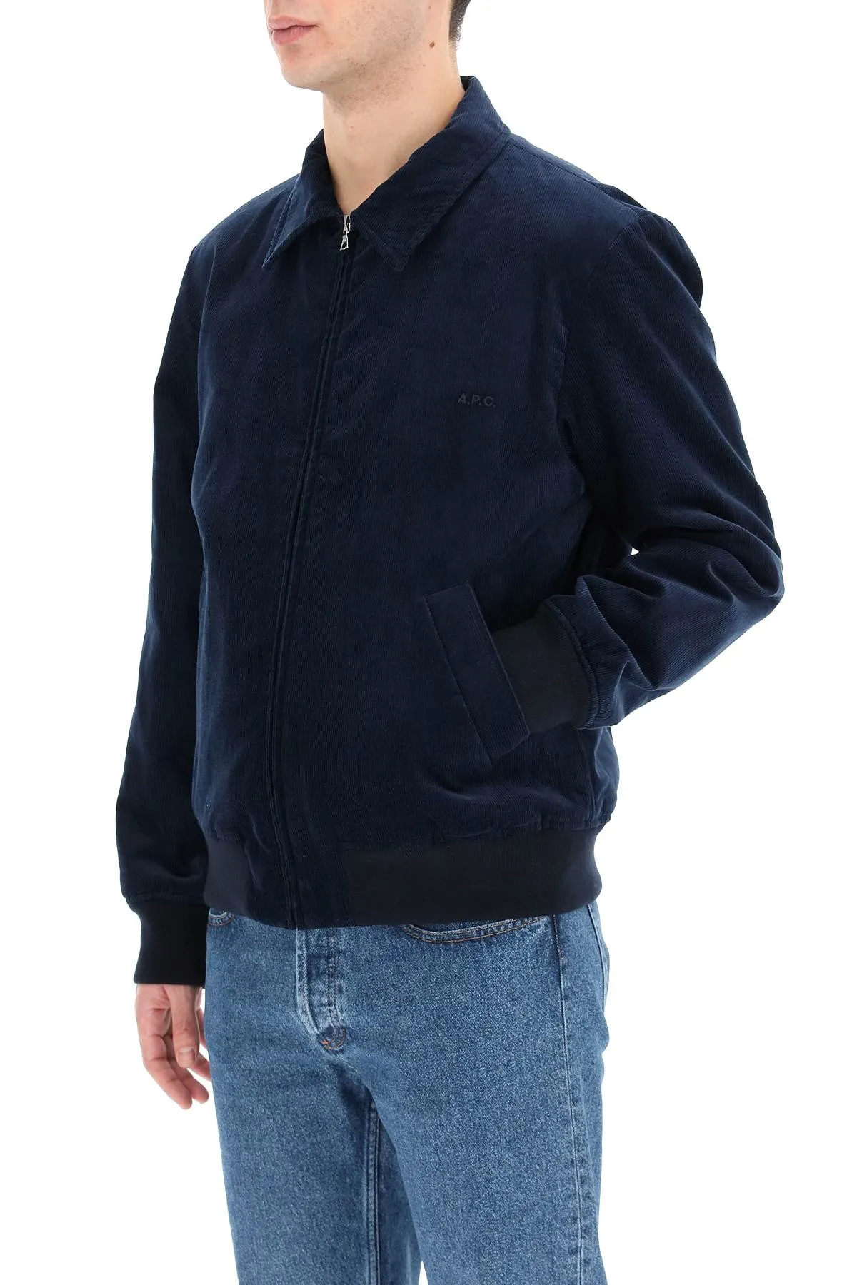 A.P.C. Zipped Corduroy Jacket