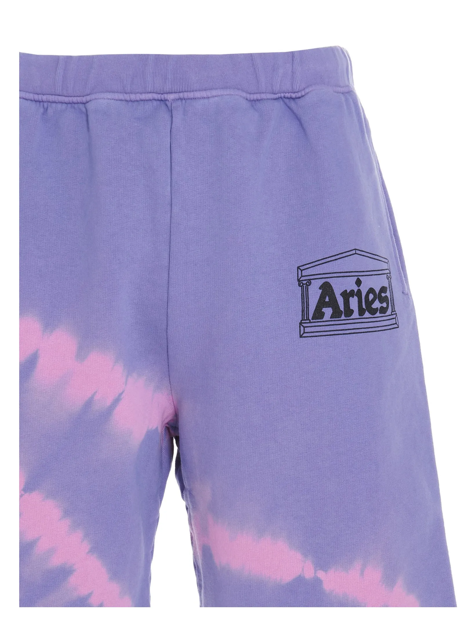 Aries Logo Printed Tie Dye Shorts