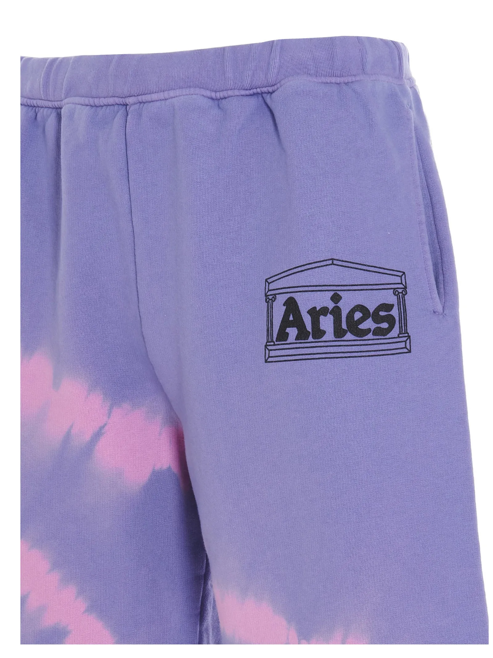 Aries Logo Printed Tie Dye Shorts